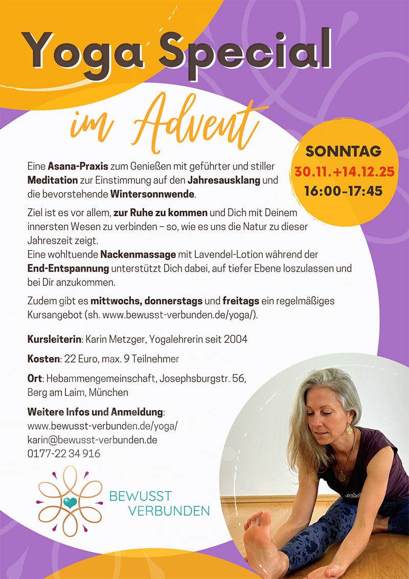 Yoga und Meditation im Advent, Berg am Laim