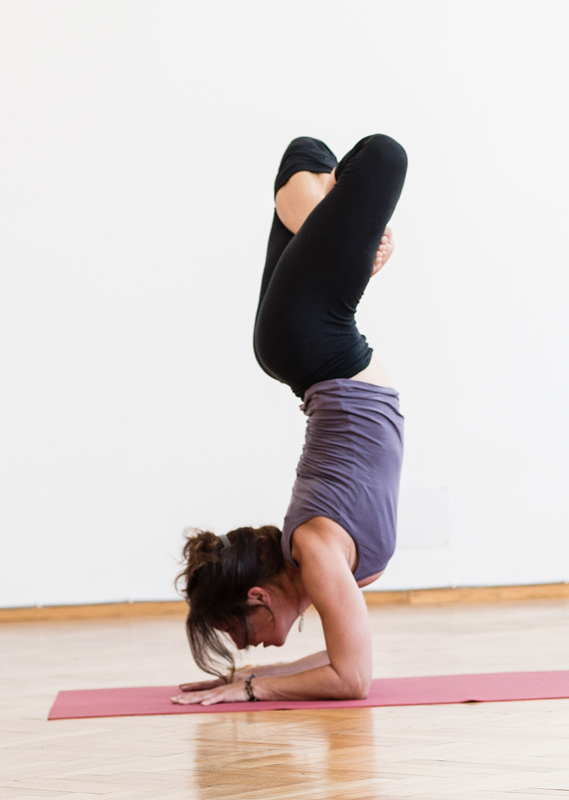 Pincha Mayurasana Padmasana