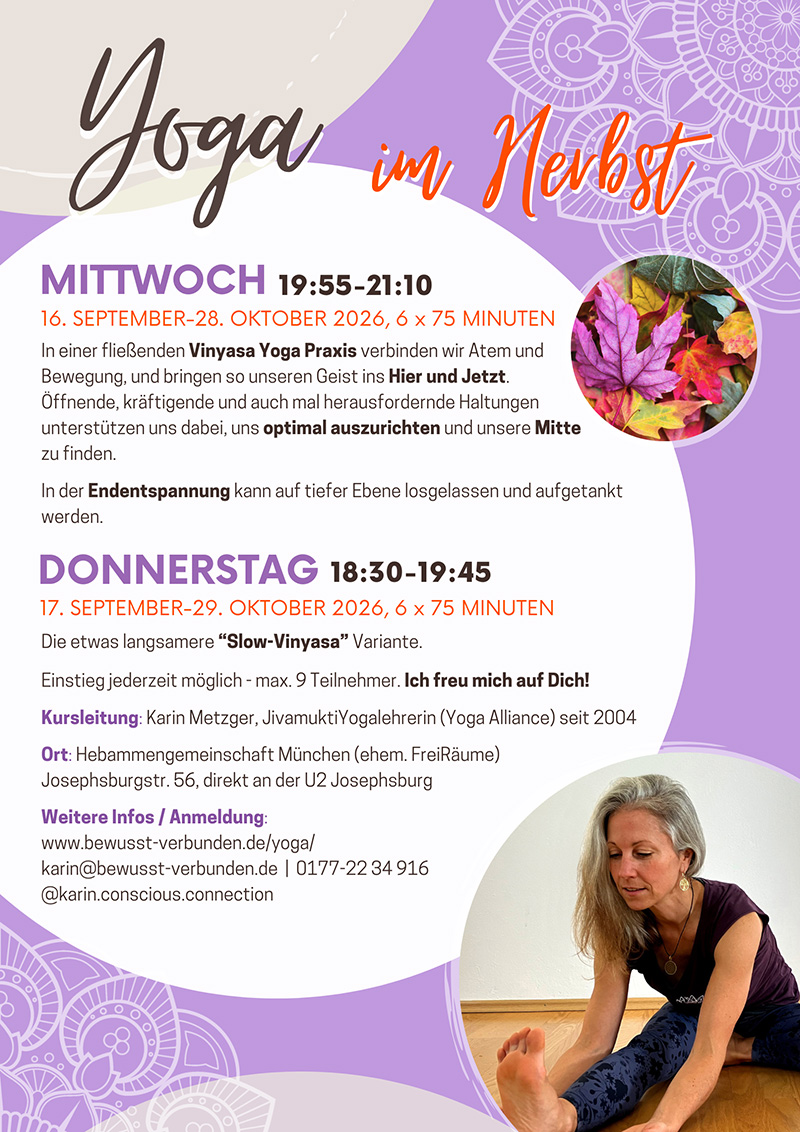Vinyasa Yoga in München Berg am Laim